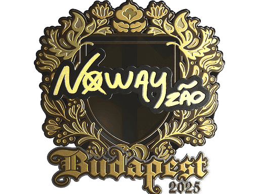 Sticker | noway (Gold) | Budapest 2025