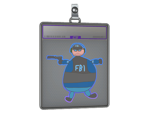 Sticker Slab | Poorly Drawn FBI (Holo)