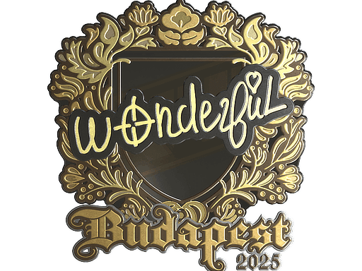 Sticker | w0nderful (Gold) | Budapest 2025