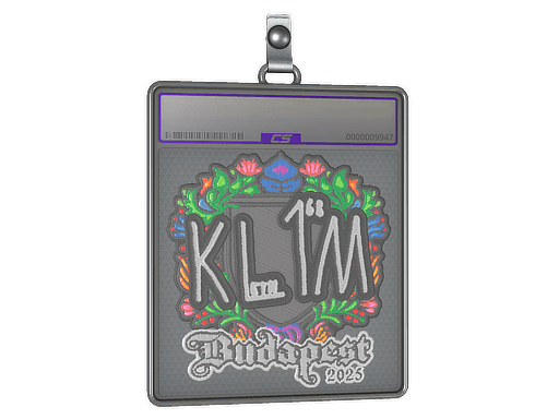 Sticker Slab | kl1m (Embroidered) | Budapest 2025