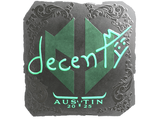 Sticker | decenty (Foil) | Austin 2025
