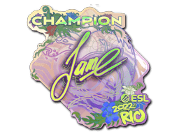 Sticker | Jame (Holo, Champion) | Rio 2022