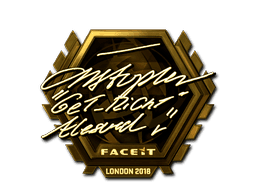 Sticker | GeT_RiGhT (Gold) | London 2018