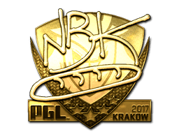 Sticker | NBK- (Gold) | Krakow 2017