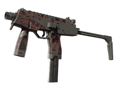 MP9 | Ruby Poison Dart - Battle-Scarred