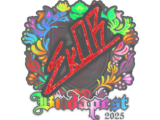 Sticker | sk0R (Holo) | Budapest 2025