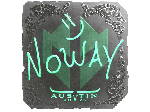 Sticker | noway (Foil) | Austin 2025