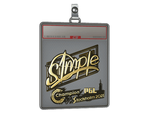 Sticker Slab | s1mple (Gold) | Stockholm 2021
