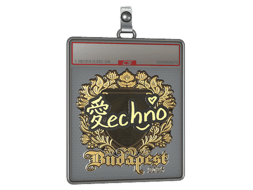 Sticker Slab | Techno4K (Gold) | Budapest 2025