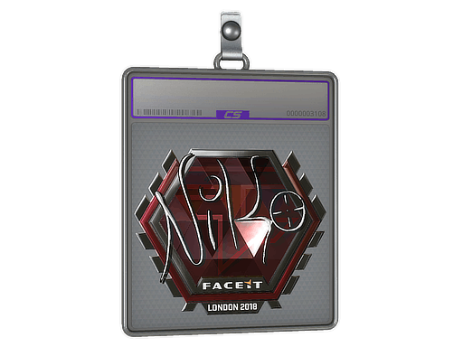 Sticker Slab | niko (Foil)  | London 2018 - Default