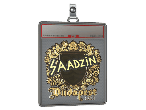 Sticker Slab | saadzin (Gold) | Budapest 2025
