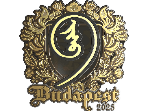 Sticker | nin9 (Gold) | Budapest 2025