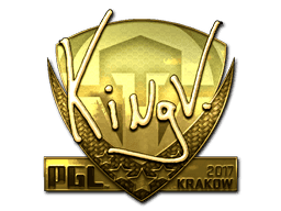 Sticker | kNgV- (Gold) | Krakow 2017