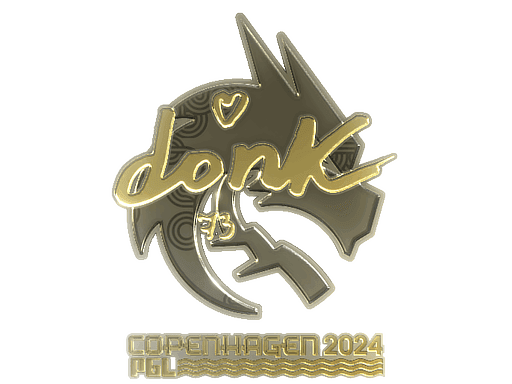 Sticker | donk (Gold) | Copenhagen 2024