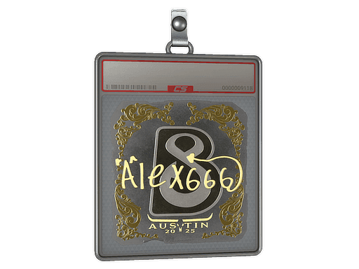 Sticker Slab | alex666 (Gold) | Austin 2025