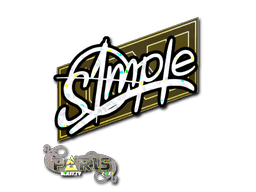 Sticker | s1mple (Glitter) | Paris 2023