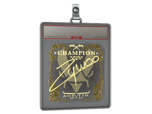 Sticker Slab | ZywOo (Gold, Champion) | Austin 2025