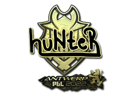 Sticker | huNter (Gold) | Antwerp 2022