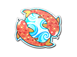 Sticker | Twin Koi