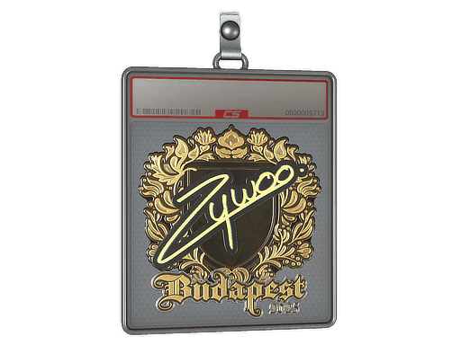 Sticker Slab | ZywOo (Gold) | Budapest 2025