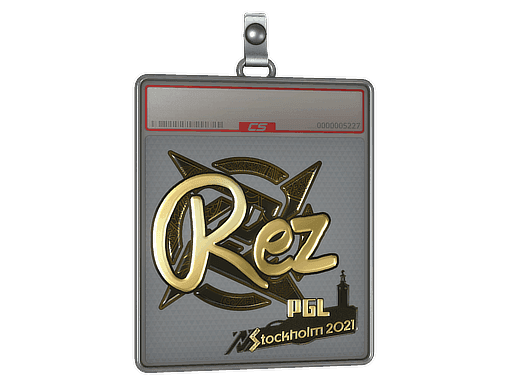Sticker Slab | REZ (Gold) | Stockholm 2021