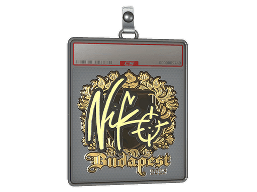 Sticker Slab | NiKo (Gold) | Budapest 2025