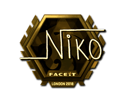 Sticker | niko (Gold)  | London 2018