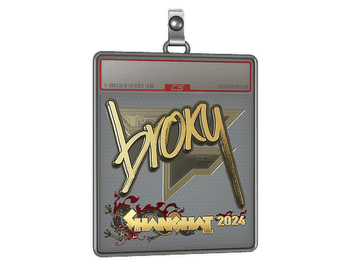 Sticker Slab | broky (Gold) | Shanghai 2024