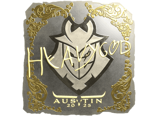 Sticker | Heavygod (Gold) | Austin 2025