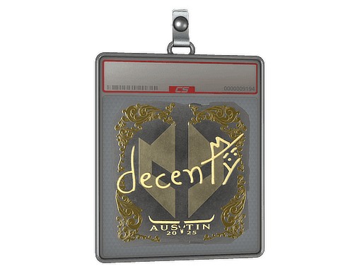 Sticker Slab | decenty (Gold) | Austin 2025