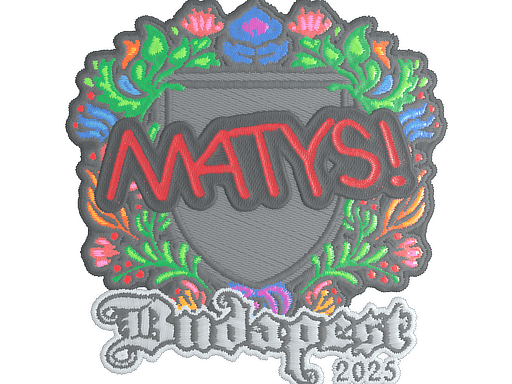 Sticker | MATYS (Embroidered) | Budapest 2025