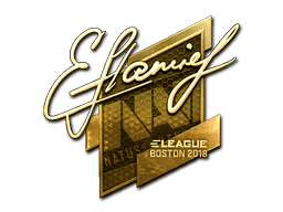 Sticker | flamie (Gold) | Boston 2018