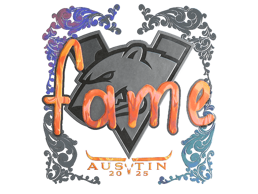 Sticker | fame (Holo) | Austin 2025