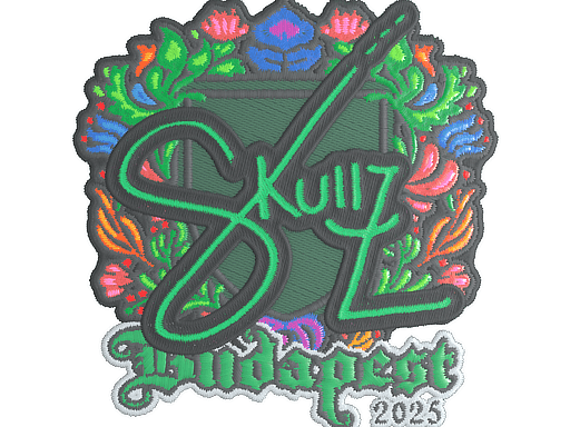 Sticker | skullz (Embroidered) | Budapest 2025