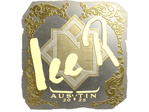 Sticker | 1eeR (Gold) | Austin 2025