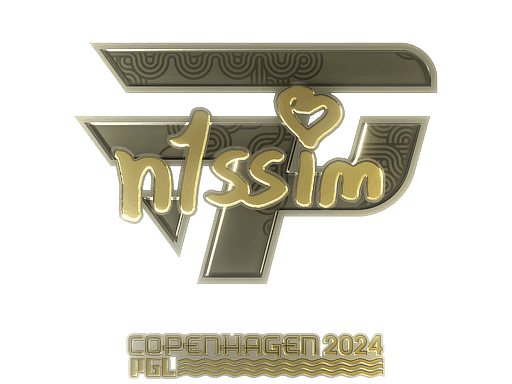 Sticker | n1ssim (Gold) | Copenhagen 2024