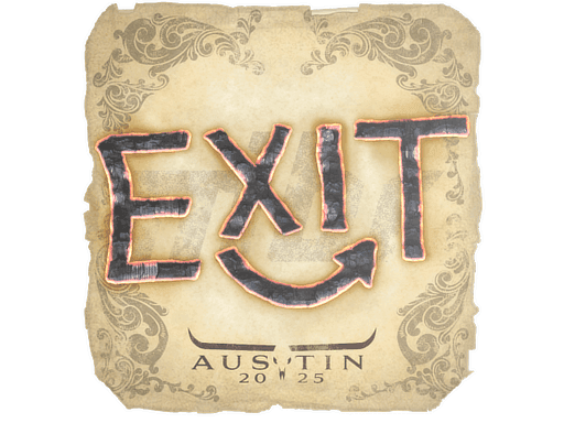 Sticker | exit | Austin 2025