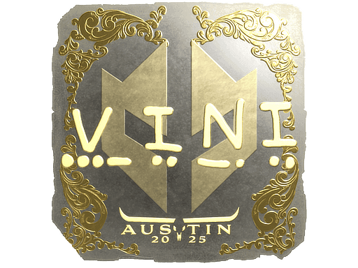 Sticker | VINI (Gold) | Austin 2025