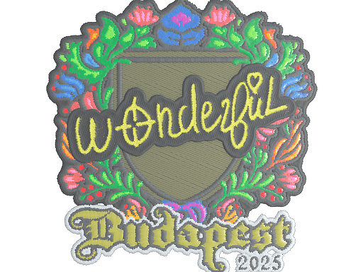 Sticker | w0nderful (Embroidered) | Budapest 2025