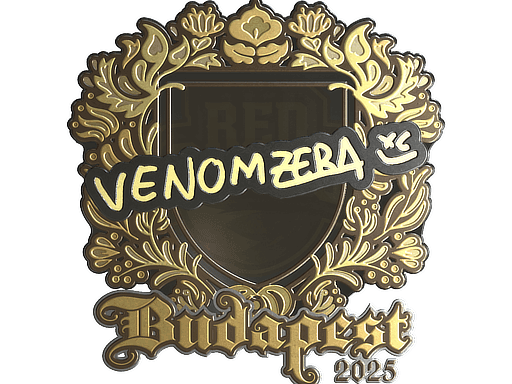 Sticker | venomzera (Gold) | Budapest 2025