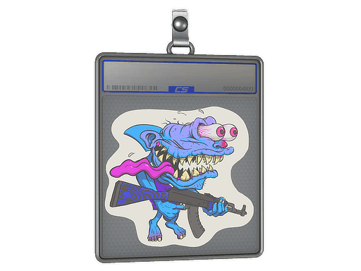 Sticker Slab | Blue Shark Shooter