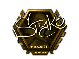 Sticker | STYKO (Gold) | London 2018