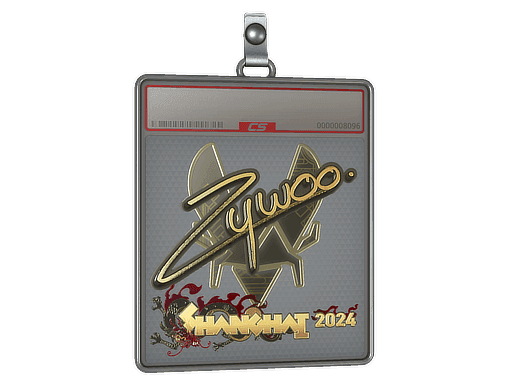 Sticker Slab | ZywOo (Gold) | Shanghai 2024