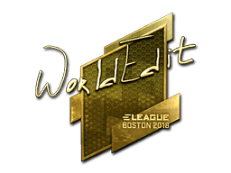 Sticker | WorldEdit (Gold) | Boston 2018