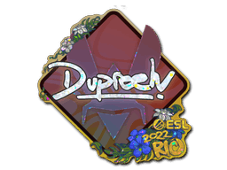 Sticker | dupreeh (Glitter) | Rio 2022
