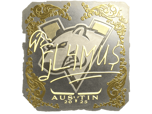 Sticker | FL4MUS (Gold) | Austin 2025