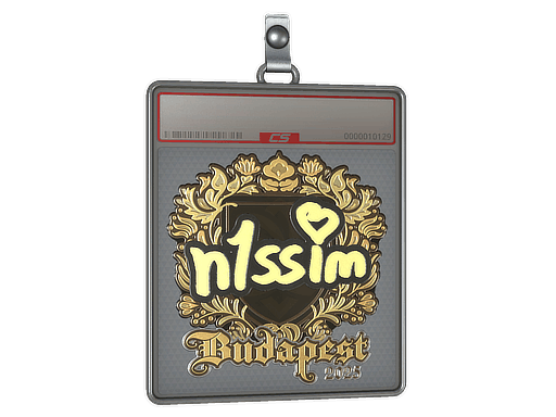 Sticker Slab | n1ssim (Gold) | Budapest 2025