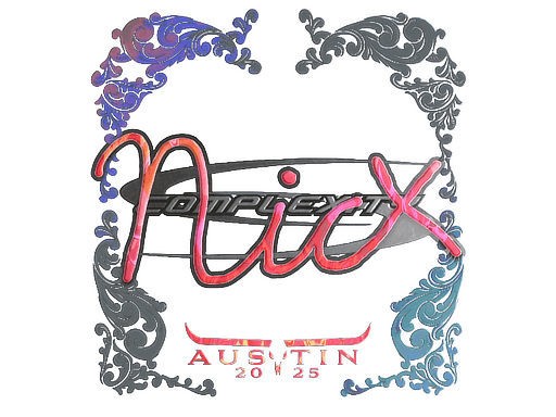 Sticker | nicx (Holo) | Austin 2025