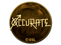 Sticker | xccurate (Gold) | Katowice 2019