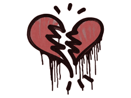 Sealed Graffiti | Broken Heart